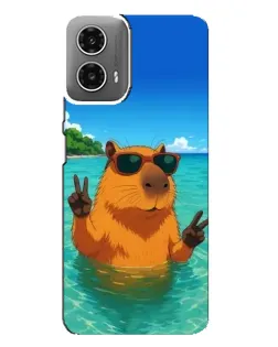 Чехол для Motorola MOTO G34 с картинкой «Морская капибара» Чехол для Motorola MOTO G34 с картинкой «Морская капибара»