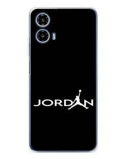 Чехол для Motorola Moto G35 с картинкой «Jordan White Logo» Чехол для Motorola Moto G35 с картинкой «Jordan White Logo»
