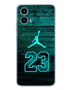 Чехол для Motorola Moto G35 с картинкой «Jordan Cyan 23» Чехол для Motorola Moto G35 с картинкой «Jordan Cyan 23»