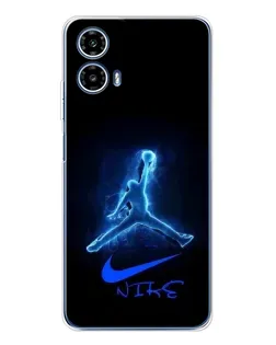 Чехол для Motorola Moto G35 с картинкой «Jordan Neon Blue» Чехол для Motorola Moto G35 с картинкой «Jordan Neon Blue»