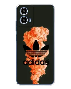 Чехол для Motorola Moto G35 с картинкой «Оранжевый дым Adidas» Чехол для Motorola Moto G35 с картинкой «Оранжевый дым Adidas»