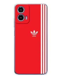 Чехол для Motorola Moto G35 с картинкой «Красный минимализм Adidas» Чехол для Motorola Moto G35 с картинкой «Красный минимализм Adidas»