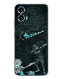 Чехол для Motorola Moto G35 с картинкой «Спортивный арт Nike»