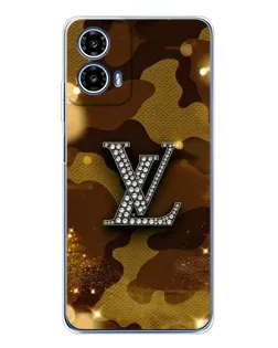 Чехол для Motorola Moto G35 с картинкой «Камуфляжный Louis Vuitton»