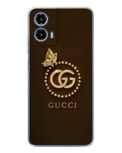 Чехол для Motorola Moto G35 с картинкой «Gucci — золотая бабочка» Чехол для Motorola Moto G35 с картинкой «Gucci — золотая бабочка»