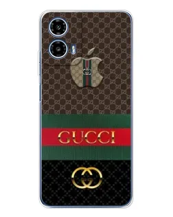 Чехол для Motorola Moto G35 с картинкой «Gucci — брендированный десерт» Чехол для Motorola Moto G35 с картинкой «Gucci — брендированный десерт»