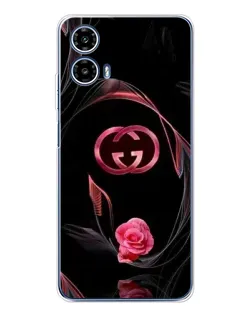 Чехол для Motorola Moto G35 с картинкой «Gucci — неоновая роза» Чехол для Motorola Moto G35 с картинкой «Gucci — неоновая роза»