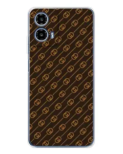 Чехол для Motorola Moto G35 с картинкой «Gucci — золотые диагонали» Чехол для Motorola Moto G35 с картинкой «Gucci — золотые диагонали»