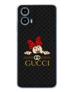 Чехол для Motorola Moto G35 с картинкой «Минни Маус Gucci — черный» Чехол для Motorola Moto G35 с картинкой «Минни Маус Gucci — черный»