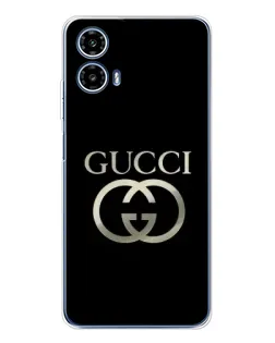 Чехол для Motorola Moto G35 с картинкой «Gucci — золото на черном» Чехол для Motorola Moto G35 с картинкой «Gucci — золото на черном»