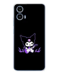 Чехол для Motorola Moto G35 с картинкой «Электрическая Kuromi» Чехол для Motorola Moto G35 с картинкой «Электрическая Kuromi»