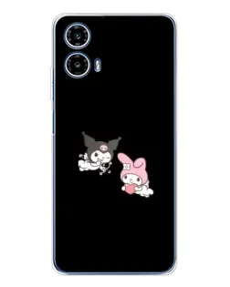 Чехол для Motorola Moto G35 с картинкой «My Melody и Kuromi» Чехол для Motorola Moto G35 с картинкой «My Melody и Kuromi»