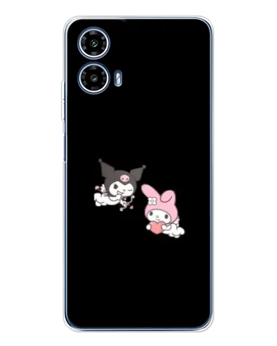 Чехол для Motorola Moto G35 с картинкой «My Melody и Kuromi» Чехол для Motorola Moto G35 с картинкой «My Melody и Kuromi»
