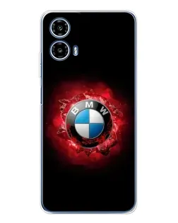 Чехол для Motorola Moto G35 с картинкой «Логотип BMW — вспышка» Чехол для Motorola Moto G35 с картинкой «Логотип BMW — вспышка»