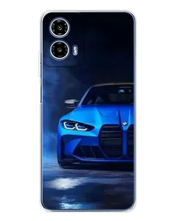 Чехол для Motorola Moto G35 с картинкой «Голубая BMW M4» Чехол для Motorola Moto G35 с картинкой «Голубая BMW M4»