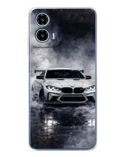 Чехол для Motorola Moto G35 с картинкой «BMW сквозь туман» Чехол для Motorola Moto G35 с картинкой «BMW сквозь туман»