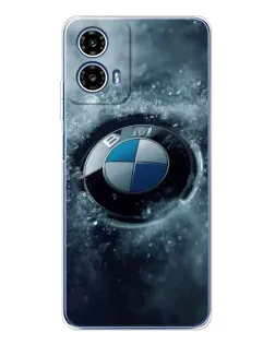 Чехол для Motorola Moto G35 с картинкой «Логотип BMW — лед» Чехол для Motorola Moto G35 с картинкой «Логотип BMW — лед»
