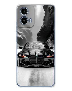 Чехол для Motorola Moto G35 с картинкой «BMW — акварельный дрифт» Чехол для Motorola Moto G35 с картинкой «BMW — акварельный дрифт»