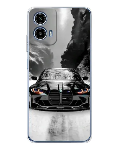 Чехол для Motorola Moto G35 с картинкой «BMW — акварельный дрифт» Чехол для Motorola Moto G35 с картинкой «BMW — акварельный дрифт»