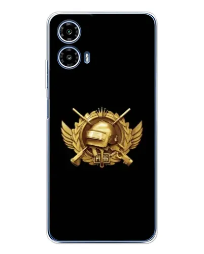 Чехол для Motorola Moto G35 с картинкой «PUBG — оранжевый градиент»
