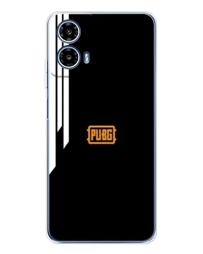 Чехол для Motorola Moto G35 с картинкой «PUBG — вертикальные линии»