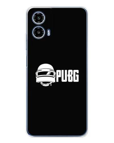 Чехол для Motorola Moto G35 с картинкой «PUBG — классический лого»