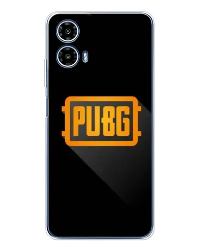 Чехол для Motorola Moto G35 с картинкой «PUBG — рамка лого»
