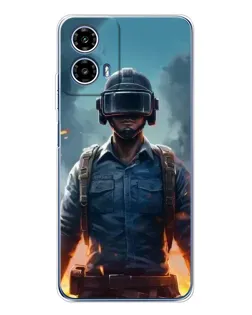 Чехол для Motorola Moto G35 с картинкой «PUBG — реалистичный герой» Чехол для Motorola Moto G35 с картинкой «PUBG — реалистичный герой»
