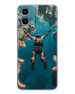 Чехол для Motorola Moto G35 с картинкой «PUBG — свободное падение» Чехол для Motorola Moto G35 с картинкой «PUBG — свободное падение»