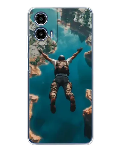 Чехол для Motorola Moto G35 с картинкой «PUBG — свободное падение»