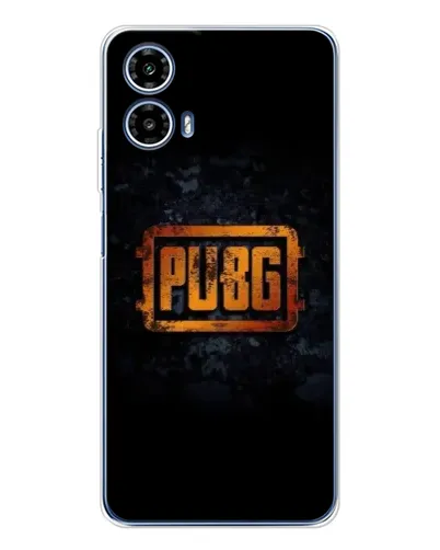 Чехол для Motorola Moto G35 с картинкой «PUBG — золотой логотип»