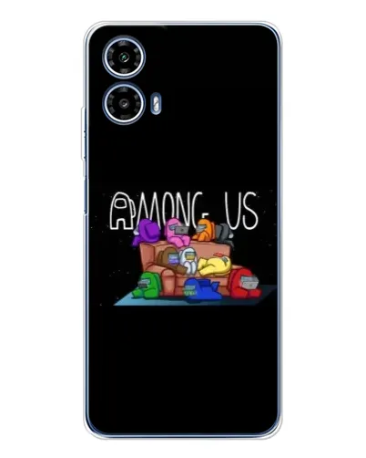 Чехол для Motorola Moto G35 с картинкой «Логотип Among Us» Чехол для Motorola Moto G35 с картинкой «Логотип Among Us»