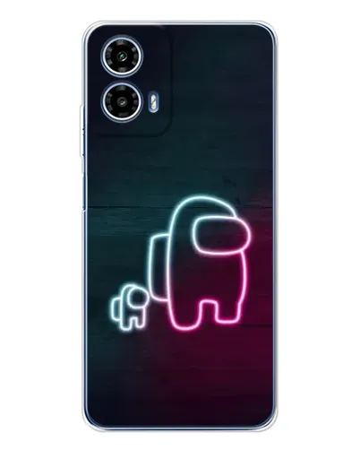 Чехол для Motorola Moto G35 с картинкой «Among Us неон-арт» Чехол для Motorola Moto G35 с картинкой «Among Us неон-арт»