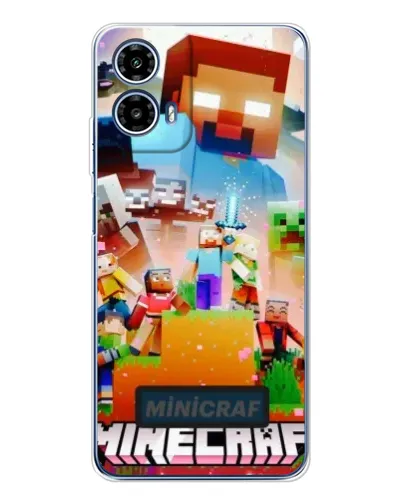 Чехол для Motorola Moto G35 с картинкой «Minecraft герои игры» Чехол для Motorola Moto G35 с картинкой «Minecraft герои игры»