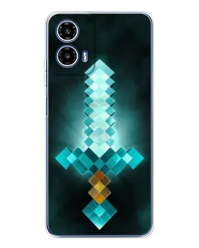 Чехол для Motorola Moto G35 с картинкой «Алмазный меч неон» Чехол для Motorola Moto G35 с картинкой «Алмазный меч неон»