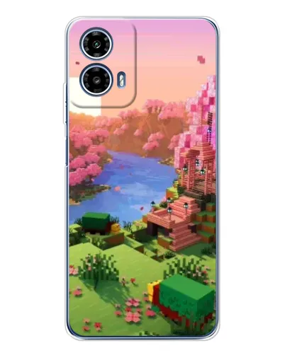 Чехол для Motorola Moto G35 с картинкой «Розовое дерево Minecraft» Чехол для Motorola Moto G35 с картинкой «Розовое дерево Minecraft»