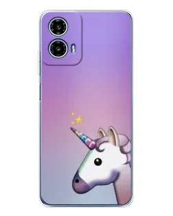 Чехол для Motorola Moto G35 с картинкой «Единорог градиент» Чехол для Motorola Moto G35 с картинкой «Единорог градиент»
