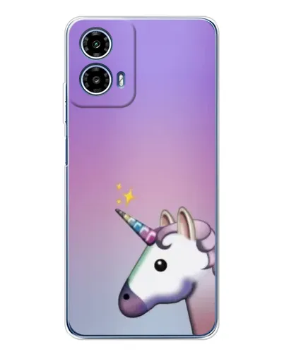 Чехол для Motorola Moto G35 с картинкой «Единорог градиент»
