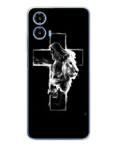 Чехол для Motorola Moto G35 с картинкой «Сияющий крест Jesus» Чехол для Motorola Moto G35 с картинкой «Сияющий крест Jesus»