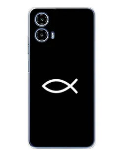 Чехол для Motorola Moto G35 с картинкой «Символ рыбы Jesus» Чехол для Motorola Moto G35 с картинкой «Символ рыбы Jesus»