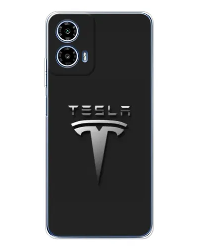Чехол для Motorola Moto G35 с картинкой «Стальной логотип Tesla» Чехол для Motorola Moto G35 с картинкой «Стальной логотип Tesla»