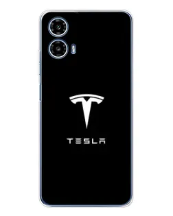 Чехол для Motorola Moto G35 с картинкой «Tesla White Logo» Чехол для Motorola Moto G35 с картинкой «Tesla White Logo»