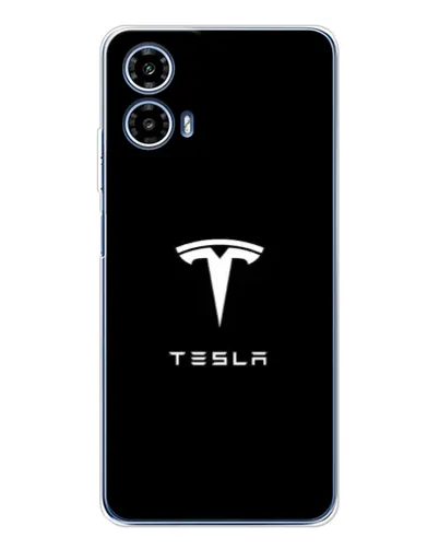 Чехол для Motorola Moto G35 с картинкой «Tesla White Logo» Чехол для Motorola Moto G35 с картинкой «Tesla White Logo»