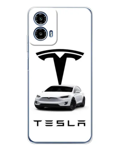 Чехол для Motorola Moto G35 с картинкой «Tesla White Style» Чехол для Motorola Moto G35 с картинкой «Tesla White Style»