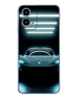 Чехол для Motorola Moto G35 с картинкой «Tesla в неоне» Чехол для Motorola Moto G35 с картинкой «Tesla в неоне»