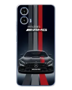 Чехол для Motorola Moto G35 с картинкой «Mercedes — белый карбон» Чехол для Motorola Moto G35 с картинкой «Mercedes — белый карбон»