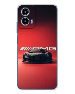 Чехол для Motorola Moto G35 с картинкой «Mercedes AMG — красная линия»