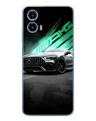 Чехол для Motorola Moto G35 с картинкой «Темный Mercedes AMG»