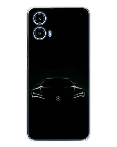 Чехол для Motorola Moto G35 с картинкой «Mercedes — силуэт авто» Чехол для Motorola Moto G35 с картинкой «Mercedes — силуэт авто»