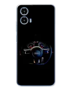 Чехол для Motorola Moto G35 с картинкой «Салон Audi — руль» Чехол для Motorola Moto G35 с картинкой «Салон Audi — руль»